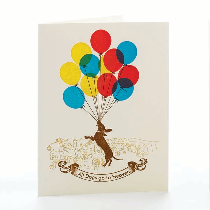 Ilee Papergoods - All Dogs Go to Heaven Notecard