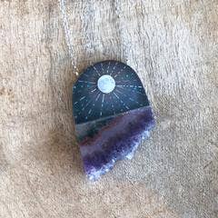 Moon Rays Crystal Necklace