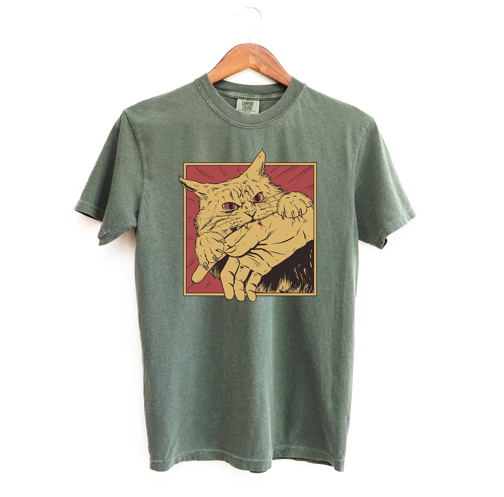 Cat Bite Manga T-Shirt, photo 4 of 6