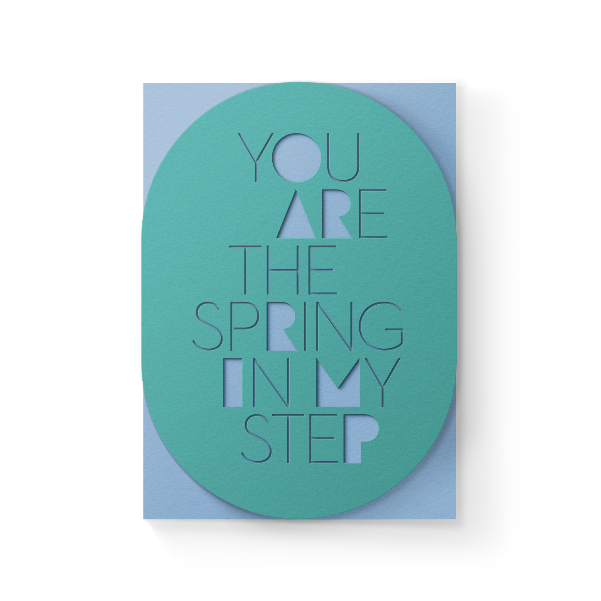 Spring in Step A6 Sleeve Greeting Card