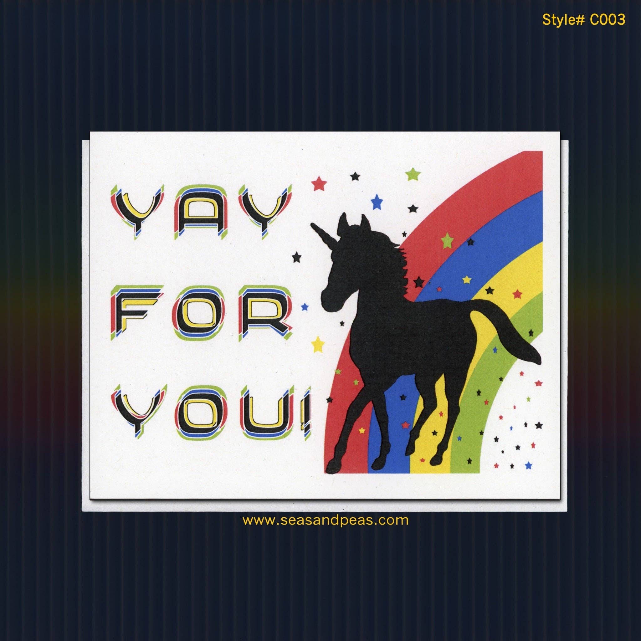 Yay For Unicorn Congratulations Card