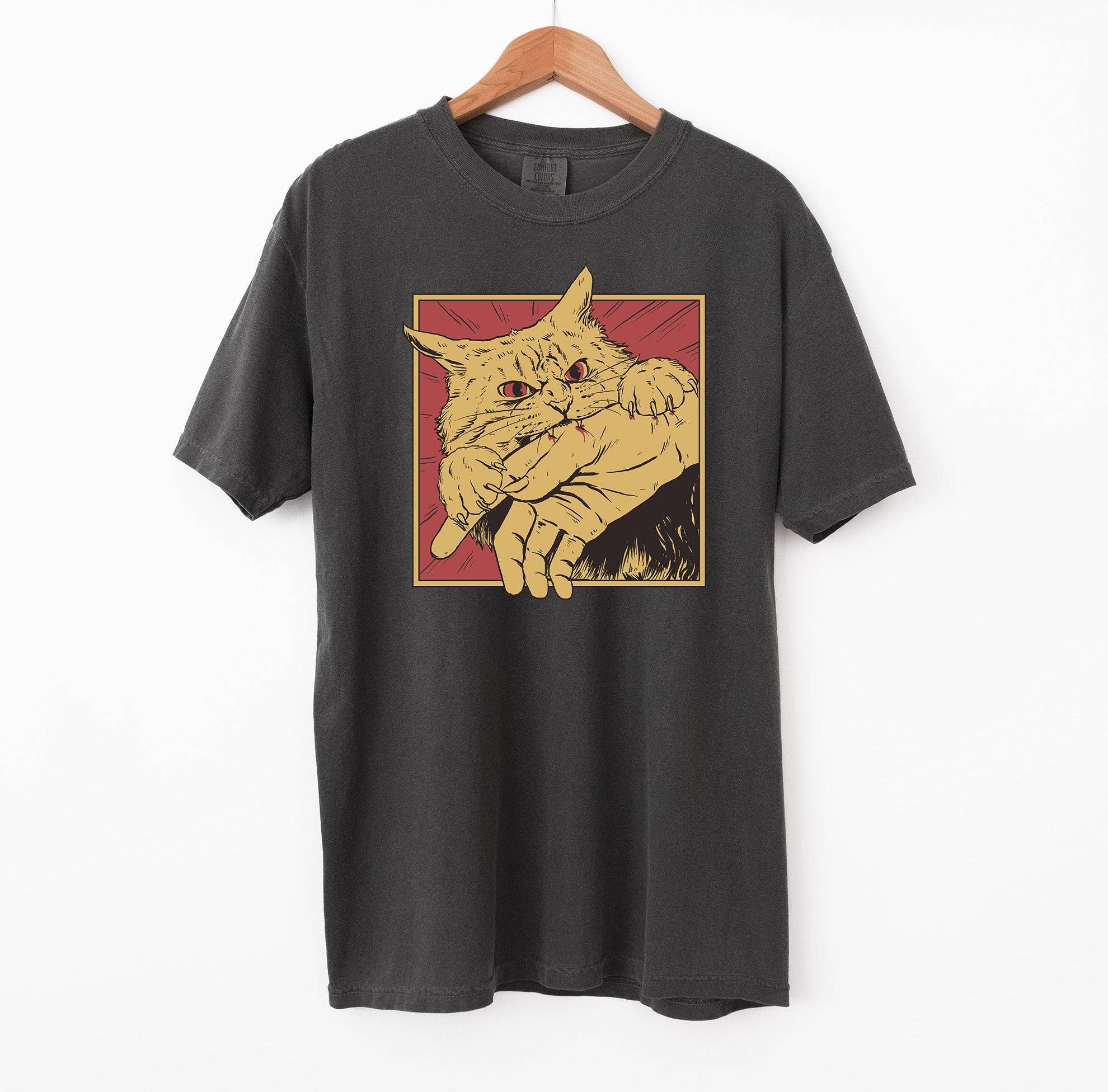 Cat Bite Manga T-Shirt, photo 5 of 6