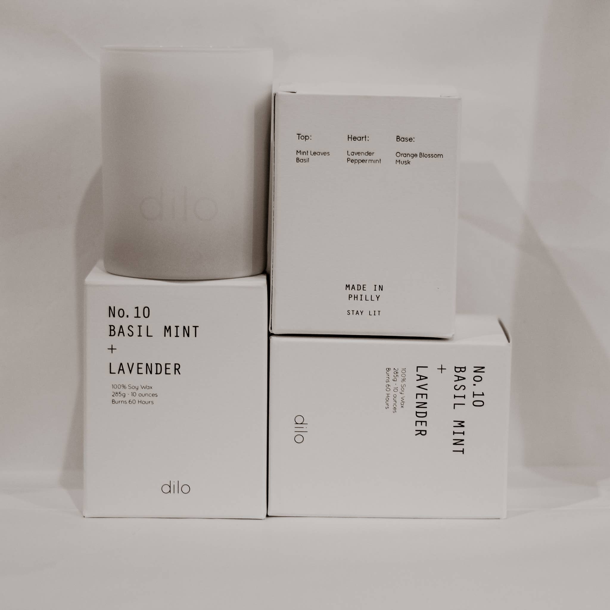 Shades Collection: Basil Mint + Lavender Candle