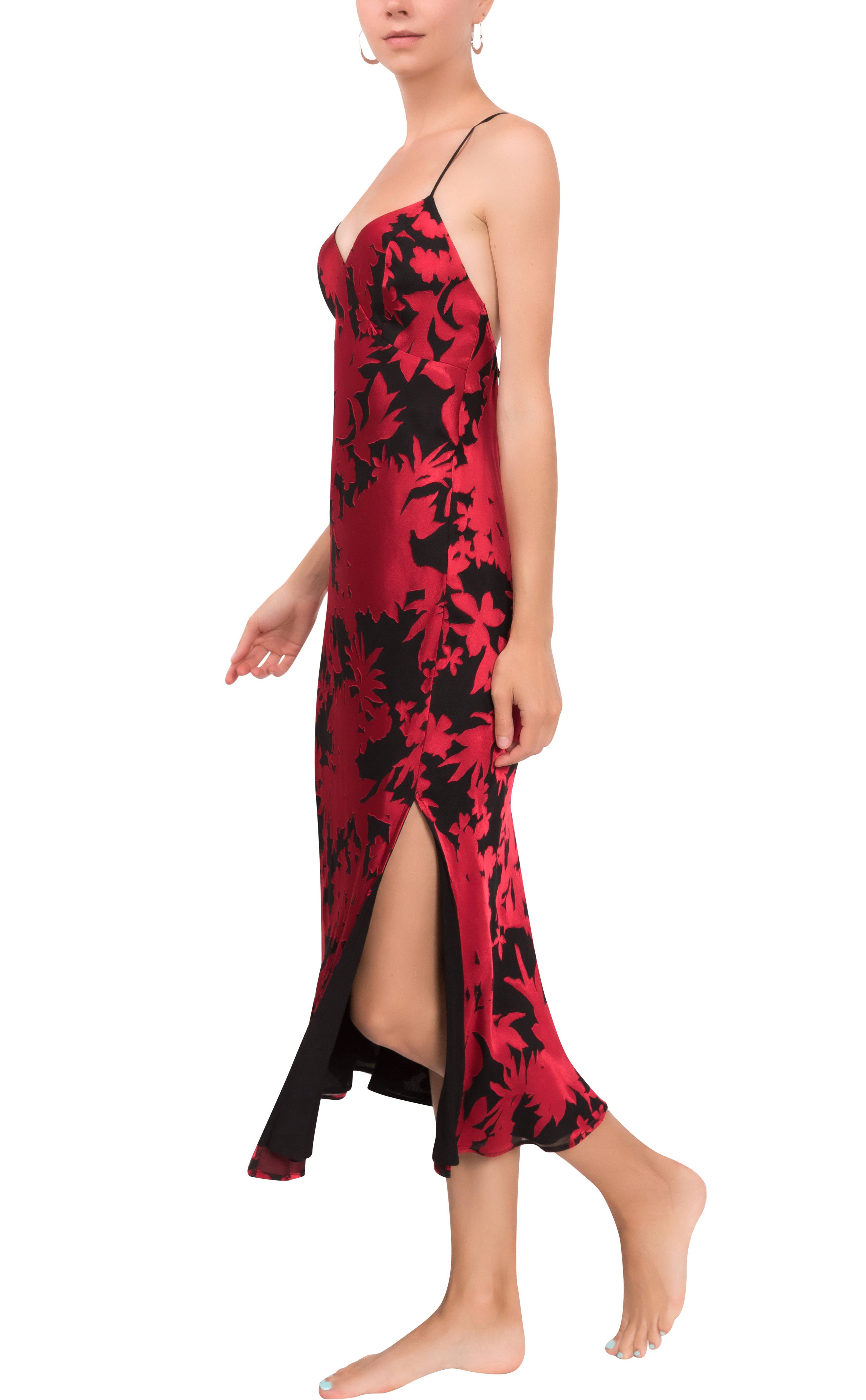 Red Velvet Burnout Dress, photo 4 of 5