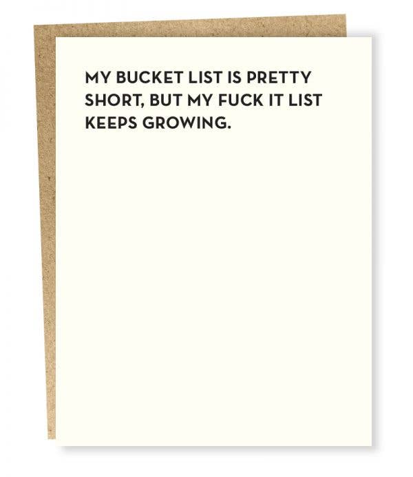 #105: Bucket List Card