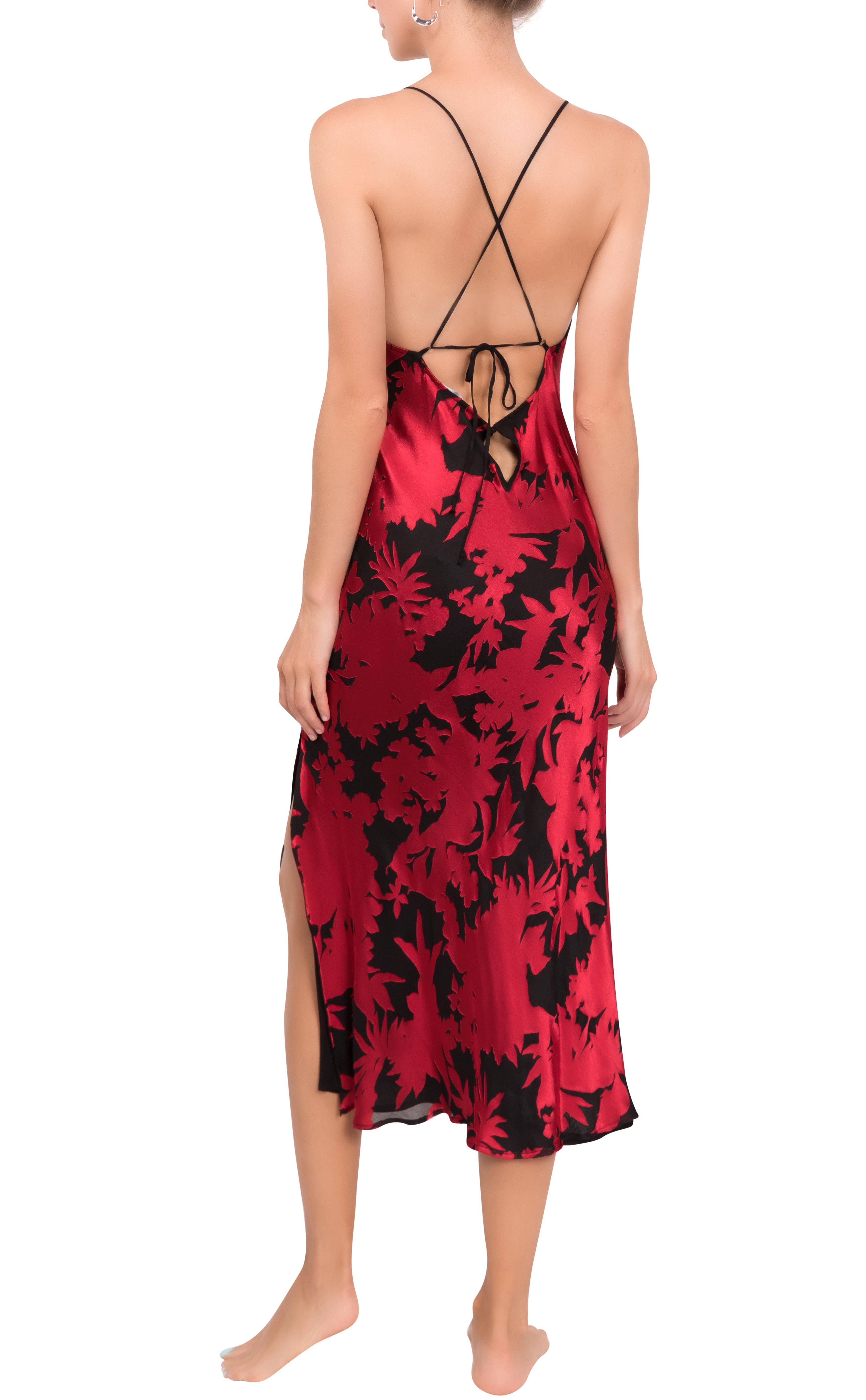 Red Velvet Burnout Dress, photo 2 of 5