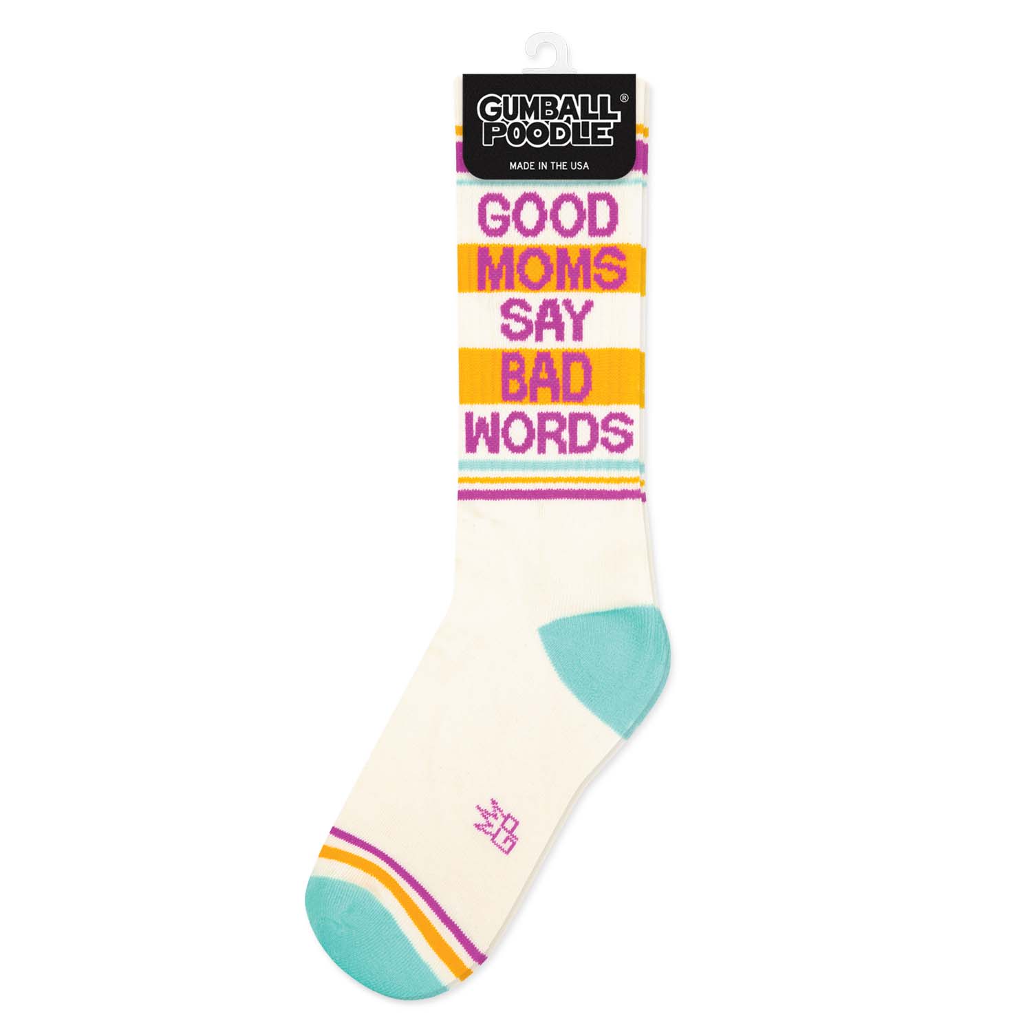 Good Moms Say Bad Words Gym Crew Socks, photo 3 of 6