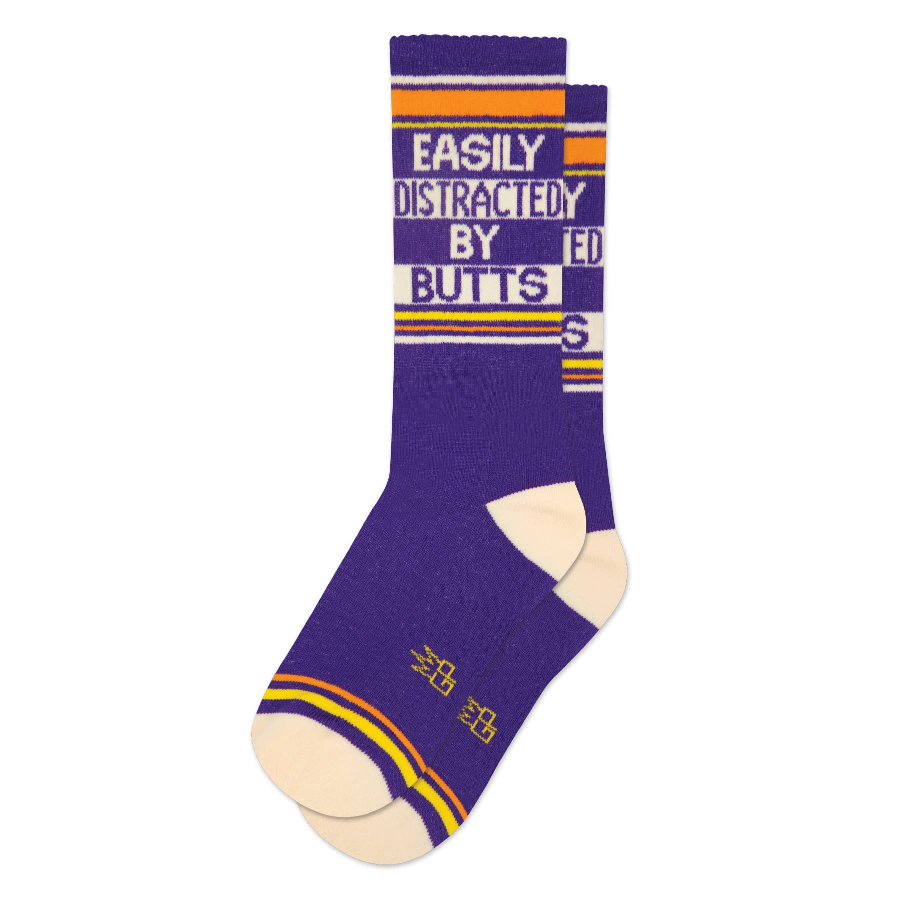 Easily Distracted By Butts Gym Crew Socks, photo 1 of 8