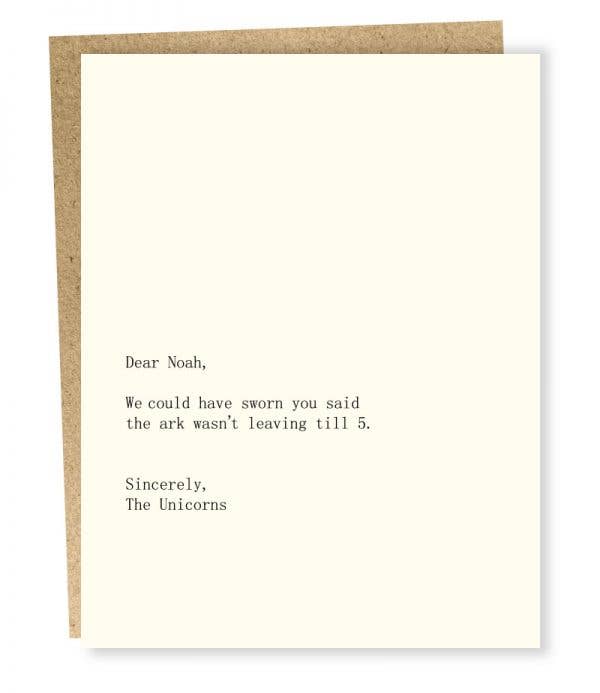 #250: Noah / Unicorns Card