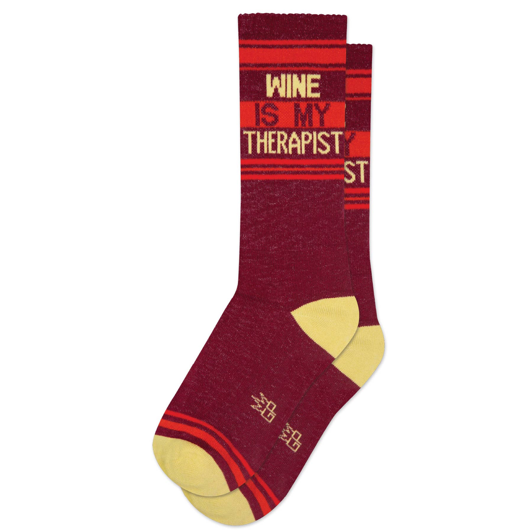Wine is My Therapist Gym Crew Socks, photo 1 of 6