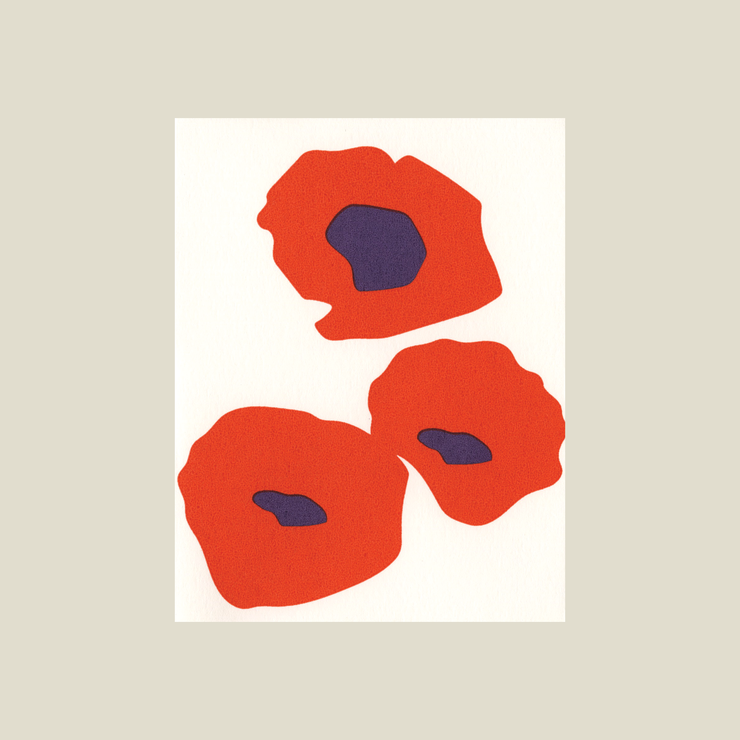 Red Poppy Card