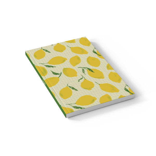 Lemon Grid Classic Layflat Notebook, photo 7 of 7