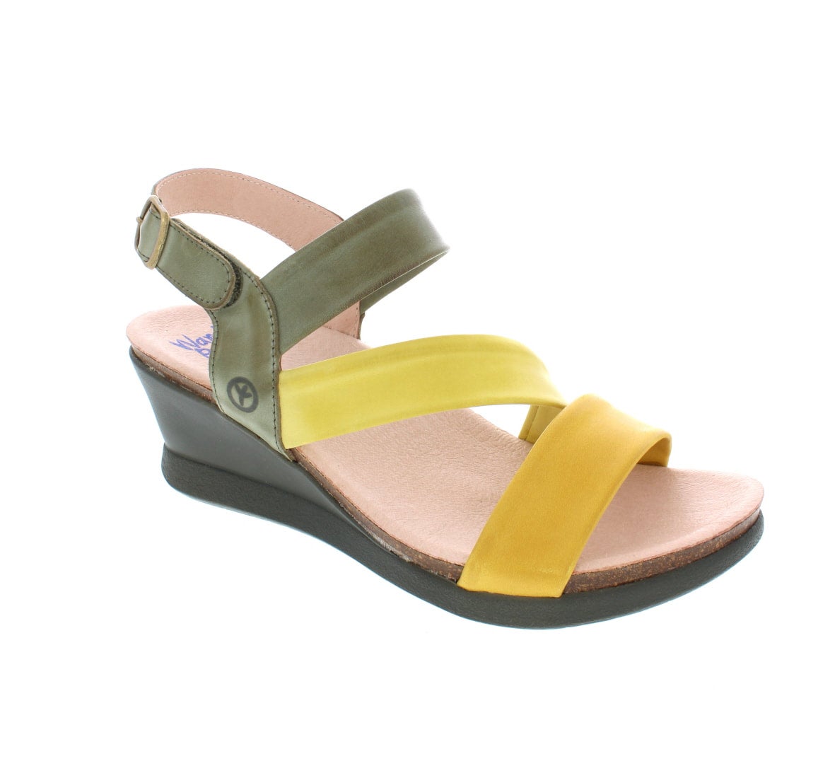 Wanda Panda Meryl Shoes in Yellow Moss combo