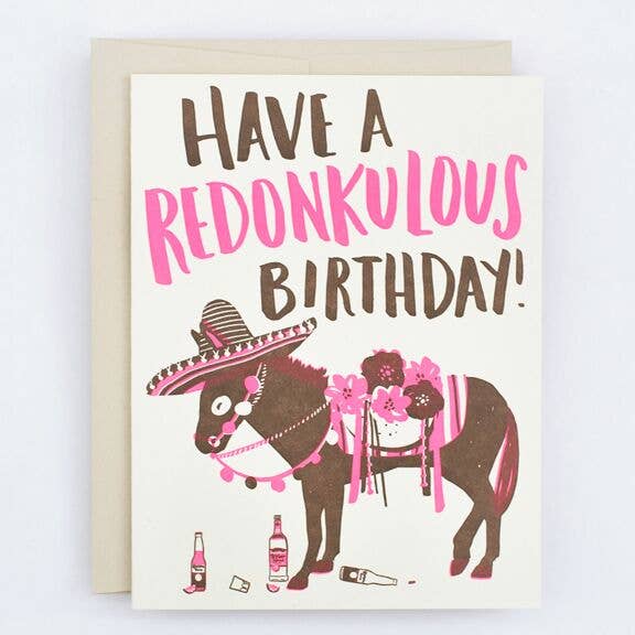 Redonkulous Birthday A2 Card