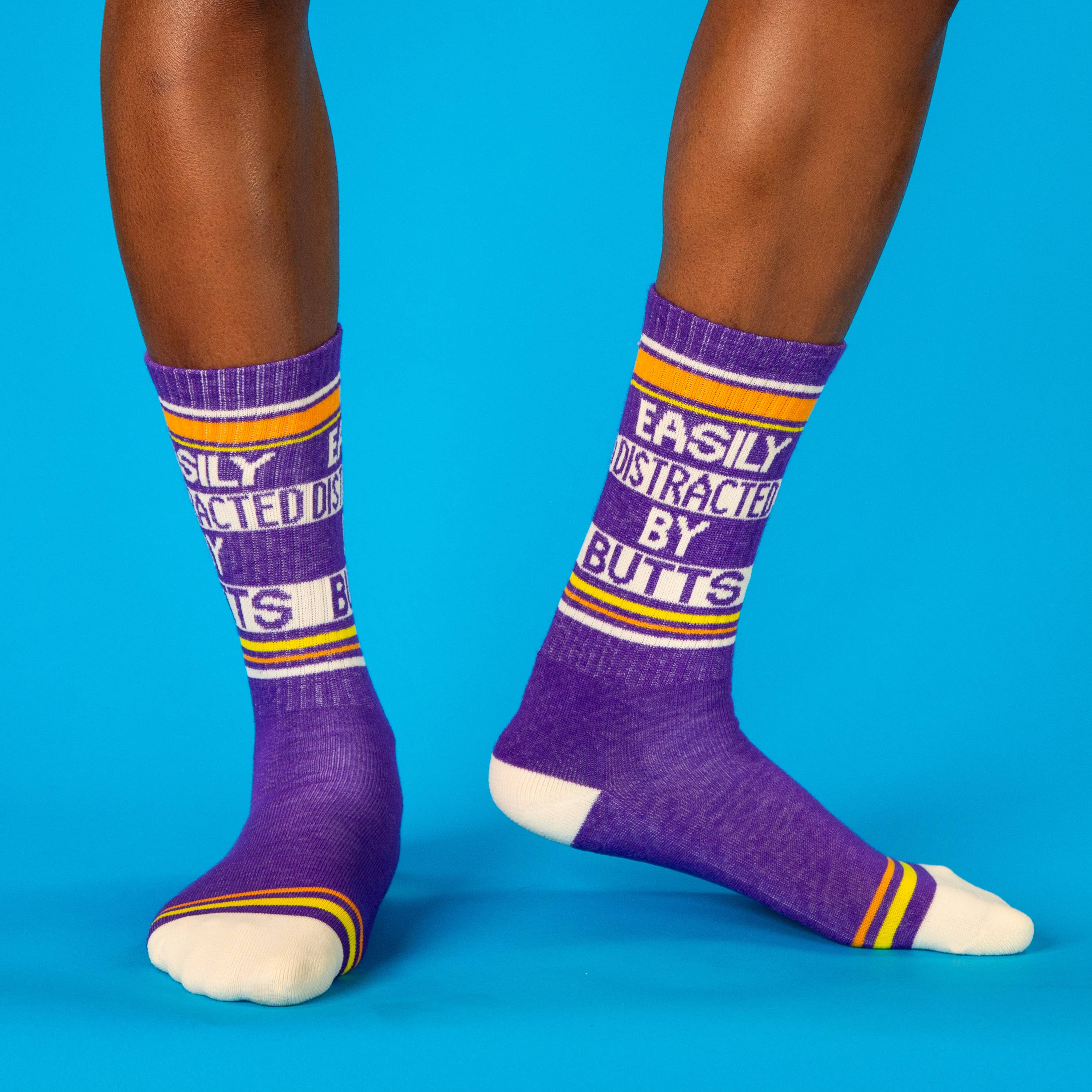 Easily Distracted By Butts Gym Crew Socks, photo 7 of 8