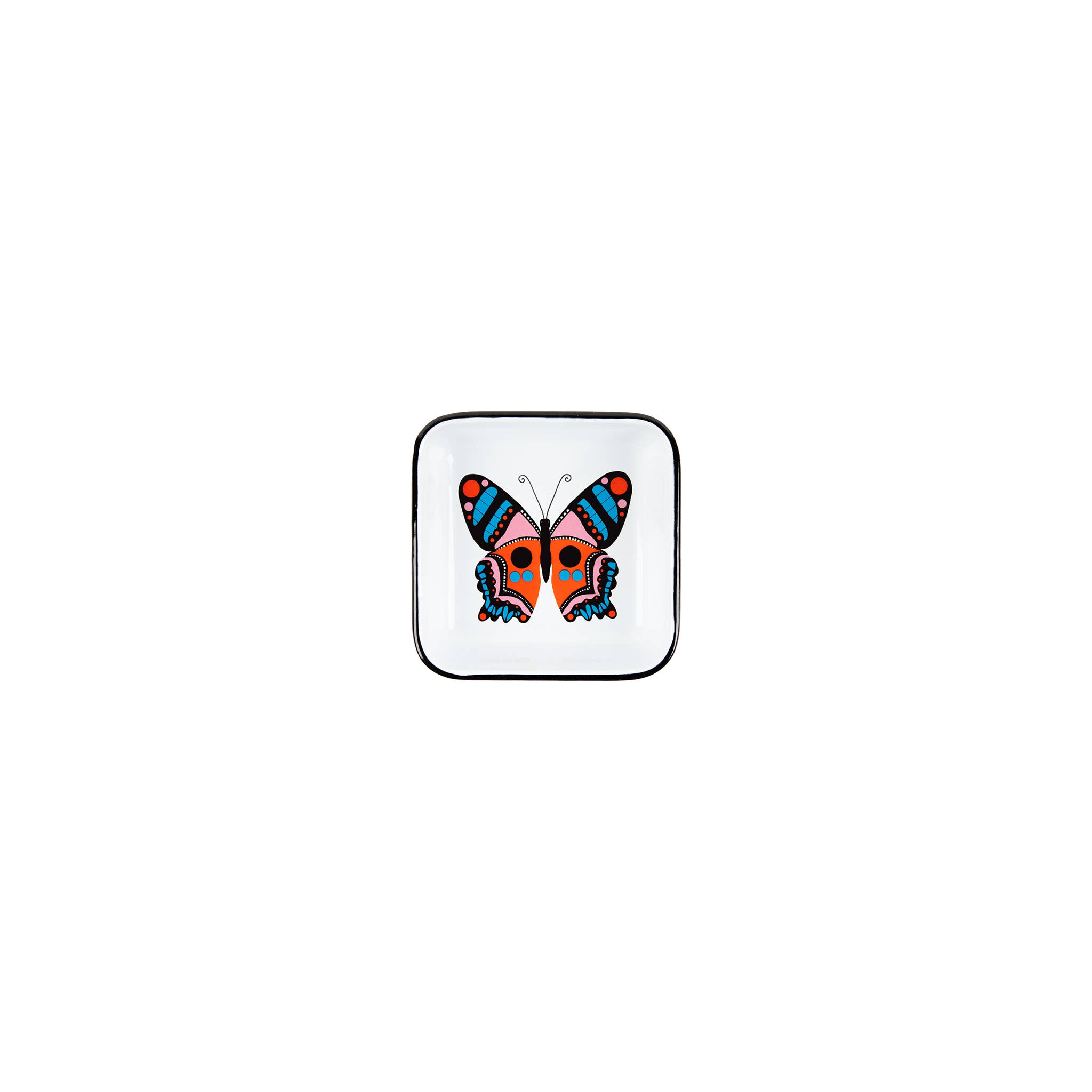 Lisa Congdon x CCH Butterfly Enamelware Small Square Tray
