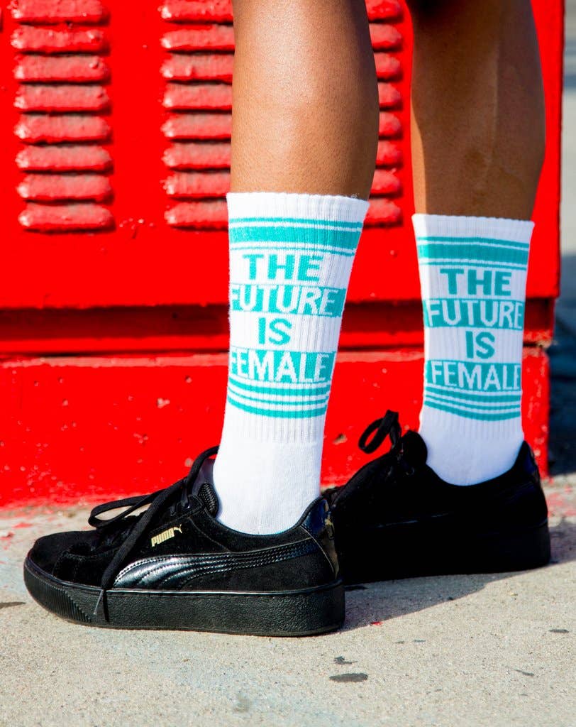 The Future is Female Gym Crew Socks, photo 3 of 3