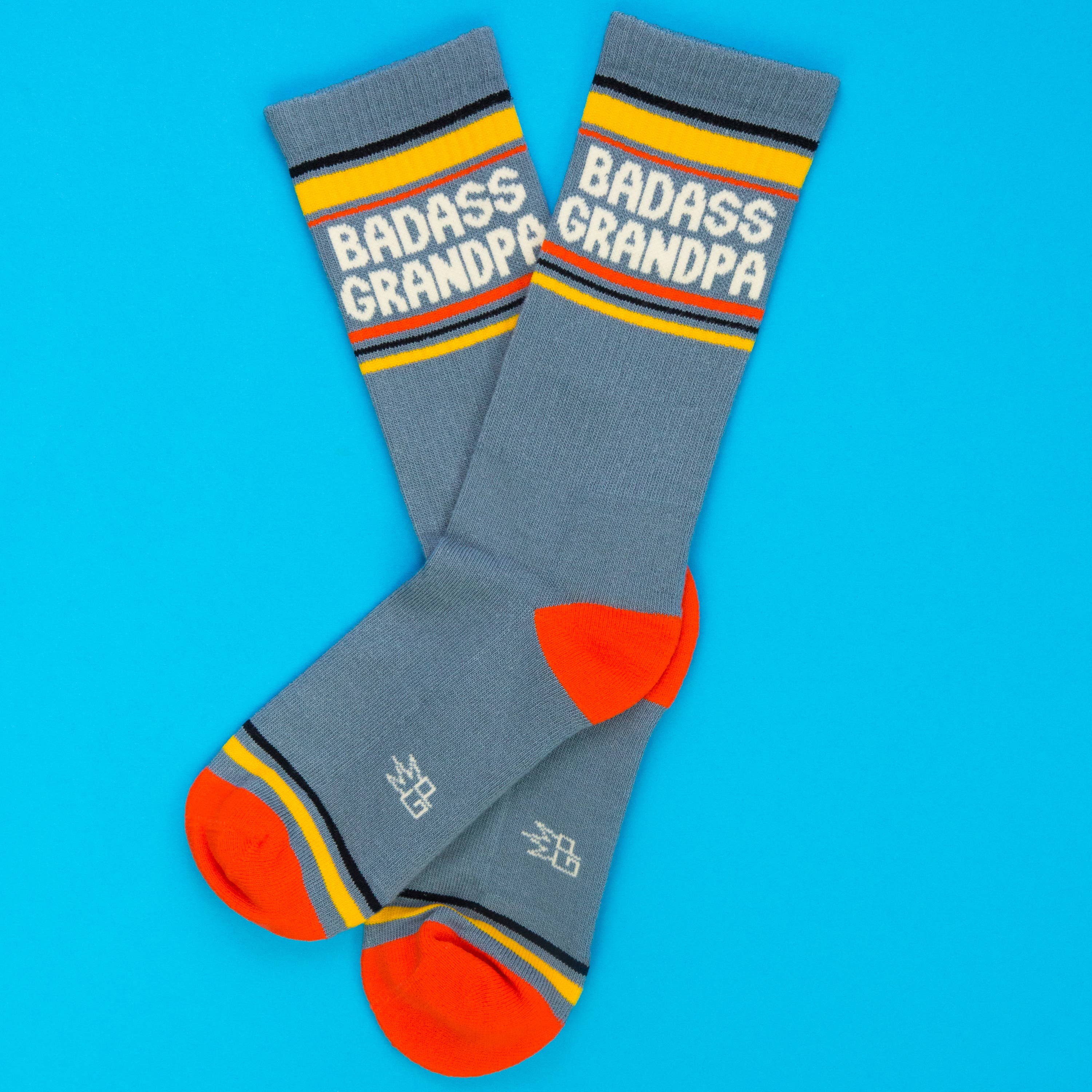 Badass Grandpa Gym Crew Socks, photo 2 of 6