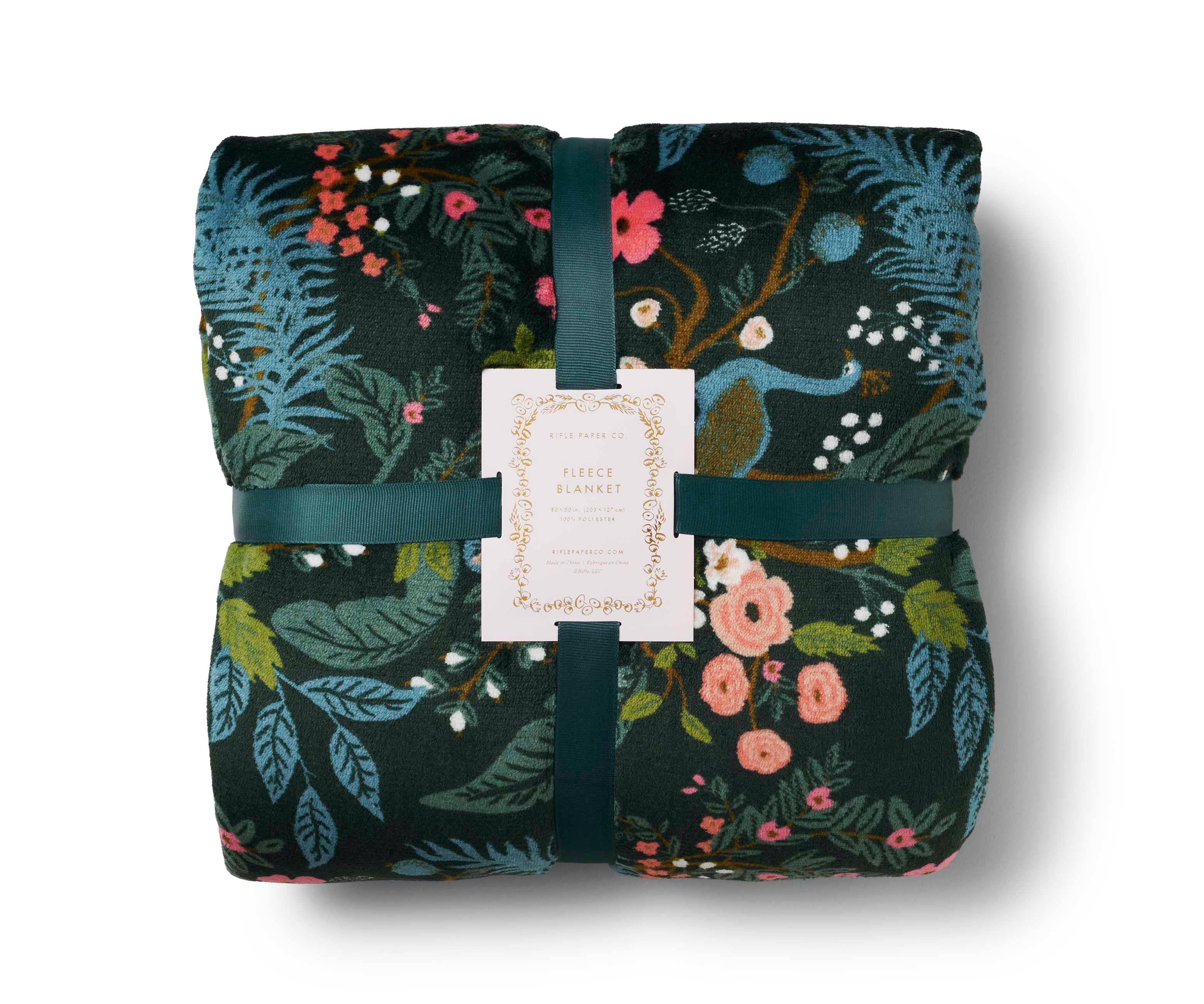 Peacock Fleece Blanket, photo 1 of 3