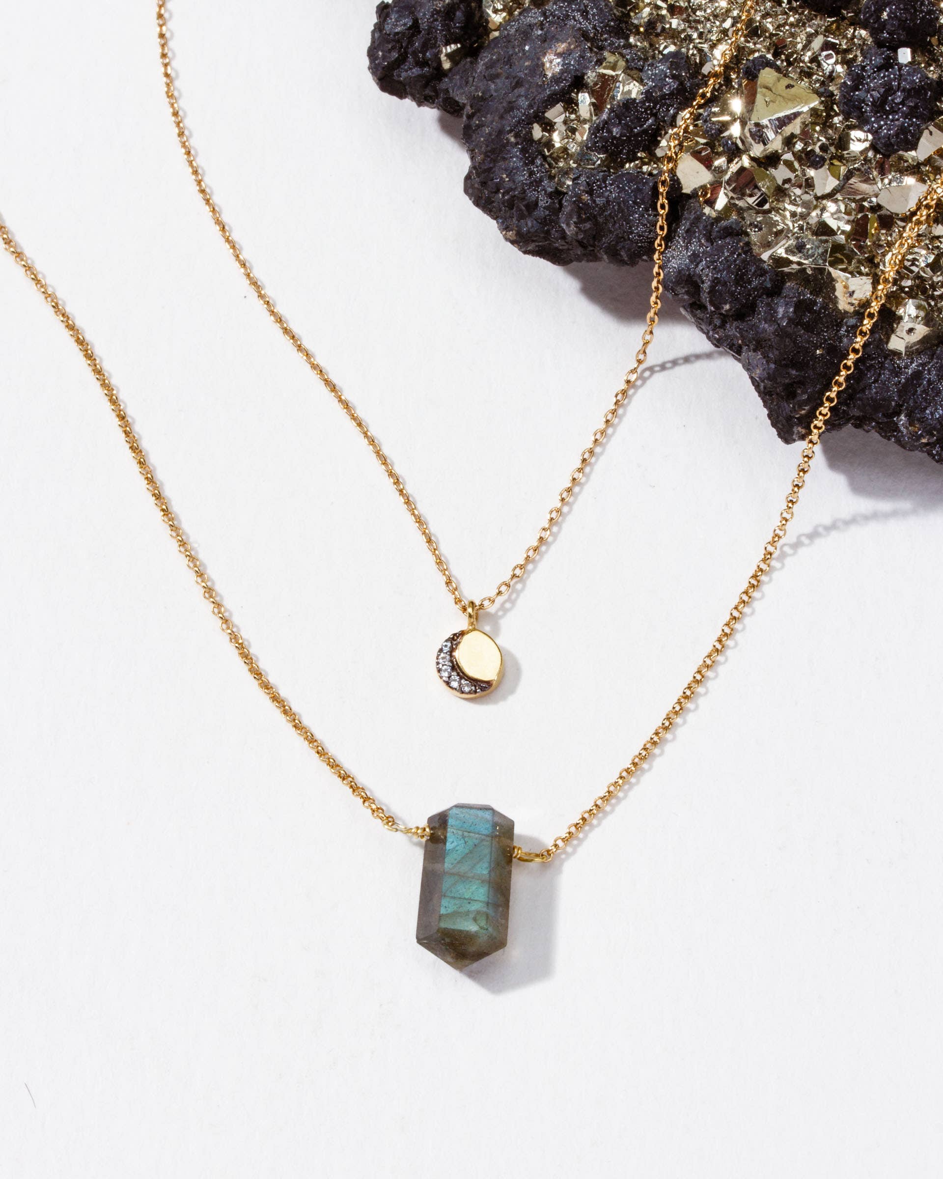 Luz de Luna Necklace Set- Labradorite, photo 1 of 3