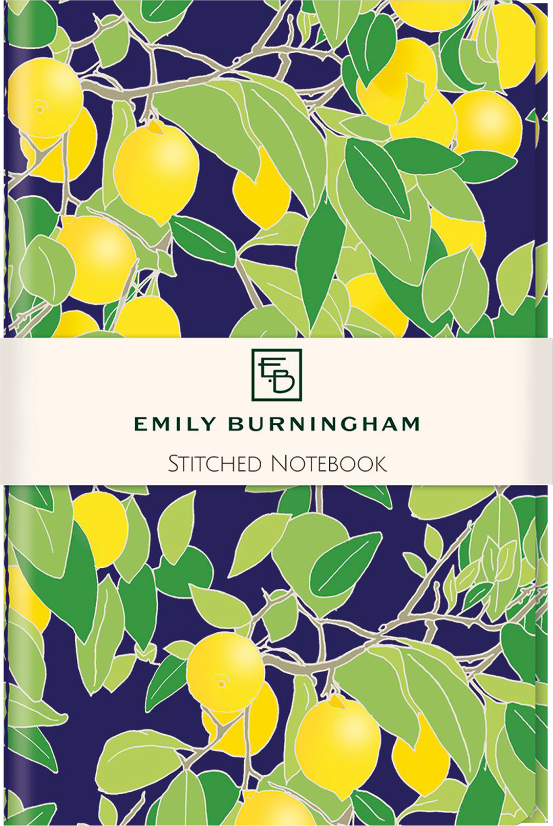 STITCHED NOTEBOOK EMILY BURNINGHAM LEMON GROVE M&G
