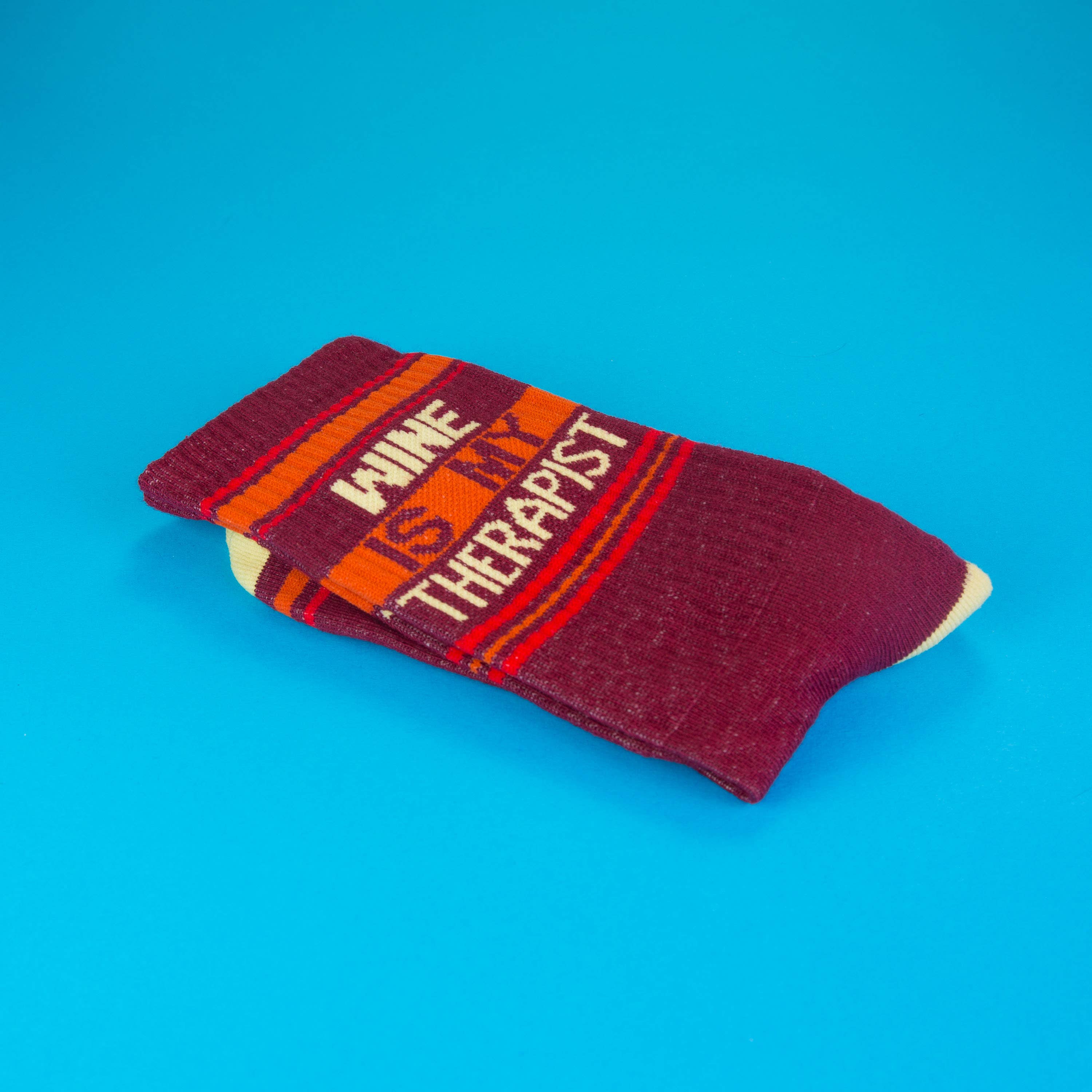 Wine is My Therapist Gym Crew Socks, photo 4 of 6